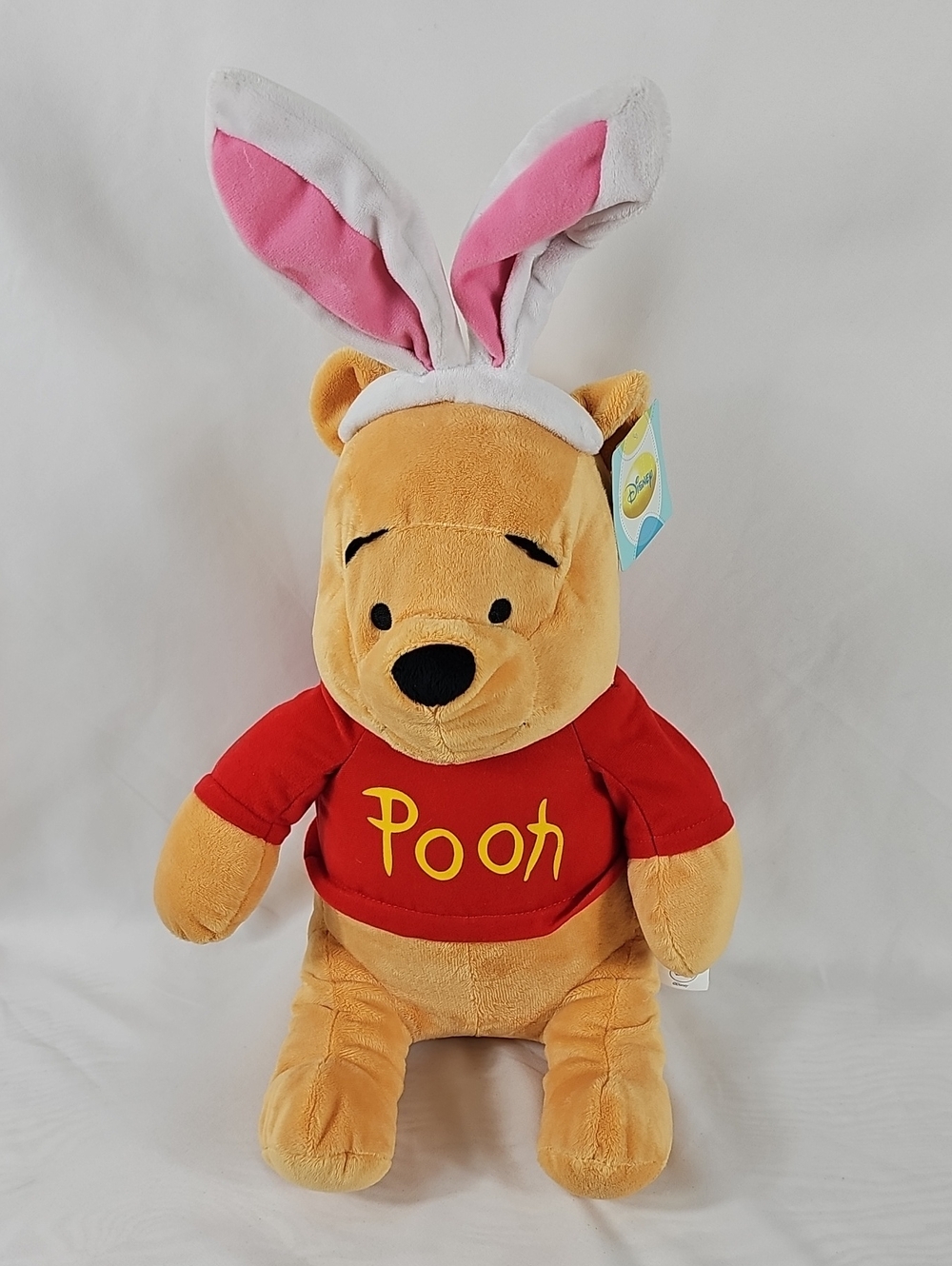 Disney Winnie the Pooh Plush Toy with Bunny Ears - Red Shirt